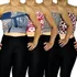 Kit 4 Top Cropped Faixa Tomara Q Caia Elást Barra Viscolycra