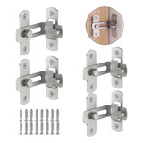 Kit 4 Tranca 90 Trava Angular Porta Correr Janela Segurança