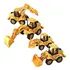 Kit 4 Trator Construção Brinquedo Fricção Escavadeira Pá