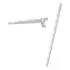 Kit 4 Trilhos Cremalheiras 1m + 10 Suportes Com Aba 40cm