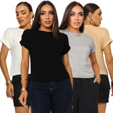 Kit 4 Tshirt Blusa