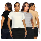 Kit 4 Tshirt Blusa Muscle Machao Manga Japonesa Dobradinha