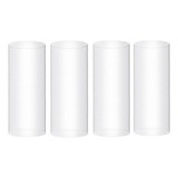 Kit 4 Tubos Vazados Cilíndrico Ø11x30cm Porta Vela Castiçal