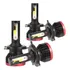 Kit 4 Ultra Led Farol Alto Baixo Milha 22000 Lumens 6500k