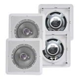 Kit 4 Un Arandela Quadrada Alto Falante Pioneer Som Ambiente