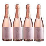 Kit 4 Un Espumante Casa Valduga Naturelle Moscatel Rose