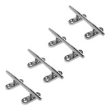 Kit 4 Uni Amarra Cabo Cunho Aço Inox 8 Pol 20 Cm Barco Lanch