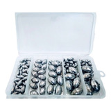Kit 4 Unid 1kg De Chumbadas Diversas Para Pesca Estojo