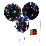 Kit 4 Unidades Balão Led Gigante Festa C Vareta E Pilhas