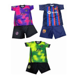 Kit 4 Uniforme Infantil Futebol Camisa E Short Atacado