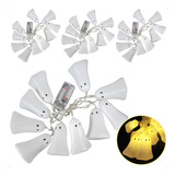 Kit 4 Varal Fantasma Halloween Luminária Led 2mts Decoração