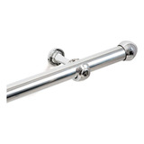 Kit 4 Varões Simples 2 00 Metros 28mm Para Cortina Cromado