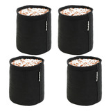 Kit 4 Vaso Feltro 5 Litros Prime Cultivo Ant estress Indoor