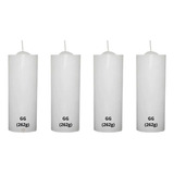 Kit 4 Vela De 7 Dias Branca Votiva 262g Melhor Qualidade