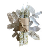 Kit 4 Velas Sal Grosso E Ervas limpeza Espiritual 