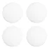 Kit 4 Vidro Globo Jabuticaba Bola 12cm Diâmetro Branco Fosco