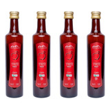 Kit 4 Vinagre De Maçã Orgânico Acidez 4 Serra Gaúcha 500ml