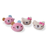 Kit 4 Xuxinha Elástico De Cabelo Infantil Bichinhos Pelucia
