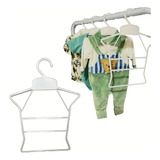 Kit 40 Cabides Silhueta Corpinho Infantil Body Conjunto Bco