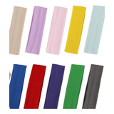 Kit 40 Faixas Headband Larga 8cm Cabelo Testa Azul Marinho