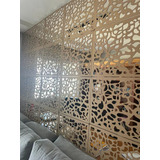 Kit 40 Módulos Divisória 40x40cm Mdf Elemento Vazado