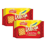 Kit 40 Pacotes Biscoito Bolacha Delicita Cristal Vitarella
