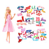 Kit 40 Pares Sapatos P Boneca Barbie Sapatinhos Diferentes