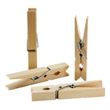 Kit 40 Prendedor Pregador Secar Roupa Varal Madeira Bambu