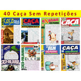 Kit 40 Revistas Caça Palavras sem Repetições 