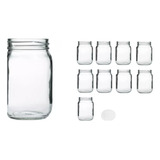 Kit 40 Und Pote Vidro Guardar Leite Materno 200ml