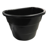 Kit 40 Vasos Plásticos Pretos Arandela Jardim Vertical