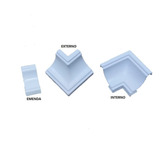 Kit 400 Canto Interno Externo Emenda P Moldura Forro Pvc
