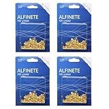 Kit 400 Mini Alfinete Segurança Ouro N- 000 19MM NYBC Dourado