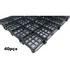 Kit 40pçs Palete   Estrado Plástico   Pallet Plástico 25x50 Cor Preto
