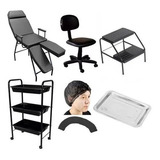 Kit 47 Tatuador Maca Cadeira Carrinho Mocho Escada Brinde