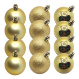 Kit 48 Bolas De Natal 6 Cm Grande Enfeite Pendente Decoração