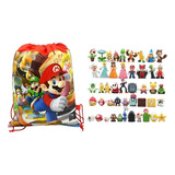 Kit 48 Bonecos Mario