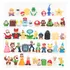 Kit 48 Peças Modelo De Boneco De Ação Super Mario