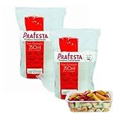 Kit 48 Unidades Pote Retangular Marmita Fit Descartável Plástico Microondas Freezer PraFesta 250ml 350ml 500ml 750ml -250ml-