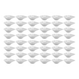 Kit 48x Molheira Pote Gota 100ml Porcelana Molho Finger Food