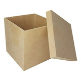 Kit 4caixa Mdf P Caneca 12x12x12 Caixa Cubo C tampa
