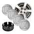 Kit 4calotinha Central Miolo Roda Honda Fit City Civic Prata