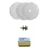 Kit 4pç Polimento Massa 145g Acrilico Resina Cd Dvd Furadeir