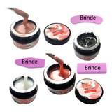 Kit 4un Gel Uv Led Pink Nude Transparente Alongamento Anvisa Cor Kit 401