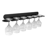 Kit 4un Suporte Porta 06 Taças Parede Bar Adega Vinho