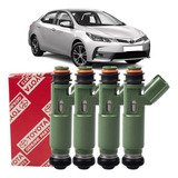 Kit 4x Bico Injetor Corolla E Fielder 1 8 2003 2008 Original
