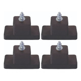 Kit 4x Calço Pé Podium Borracha Condensadora Coxim Ar Split