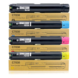 Kit 4x Cartucho De Toner P Xerox Versalink C7020 25 30 Tinta Preto Ciano Magenta Amarelo