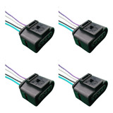 Kit 4x Conector Plug Bobina Jetta Tsi 2 0 Passat Red R8