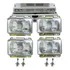 Kit 4x Farol Mb Mercedes Bicudo 93 A 04 1214 1418 1618 1935
